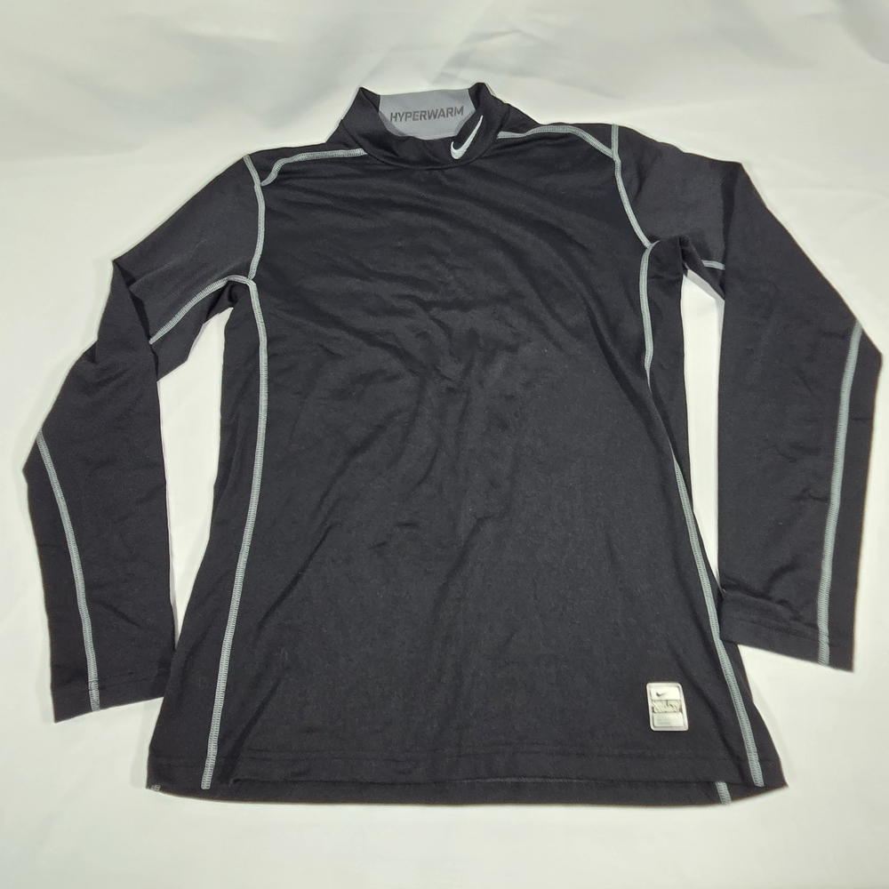 Nike Pro Combat Hyperwarm Shirts Mens M Dri-FIT Mock Pullover Fitted Golf Fball